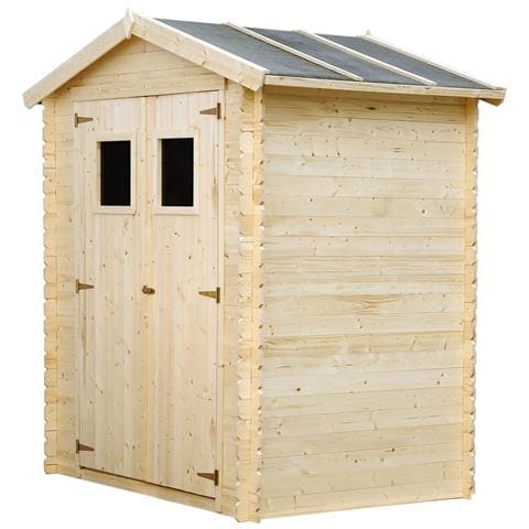 M367+m367g Casetta Da Giardino In Legno Per Esterni Con Pavimento Trattato - L196xl136xa218 Cm / 1.98 M2 - Piccola Casetta In Legno - Foto 2