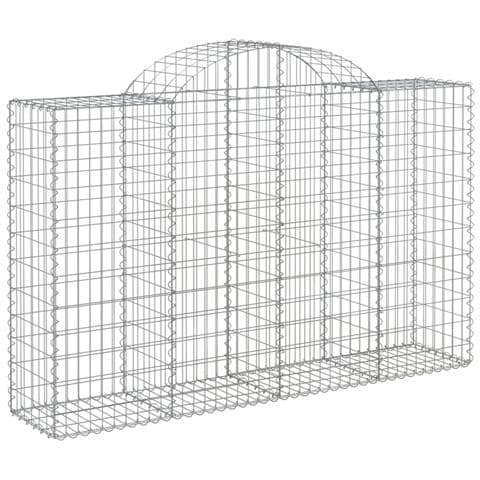Cesto Gabbione Ad Arco 200x50x120/140 Cm Ferro Zincato - Foto 1