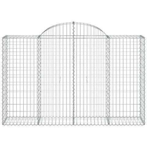 Cesto Gabbione Ad Arco 200x50x120/140 Cm Ferro Zincato - Foto 2