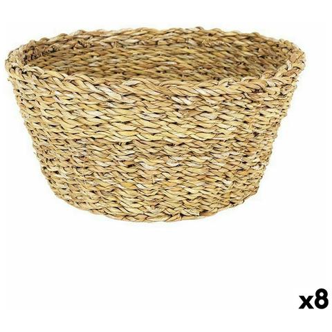 Cestino Multiuso Privilege Marrone 30 X 30 X 13 Cm Vimini (8 Unità) - Foto 1