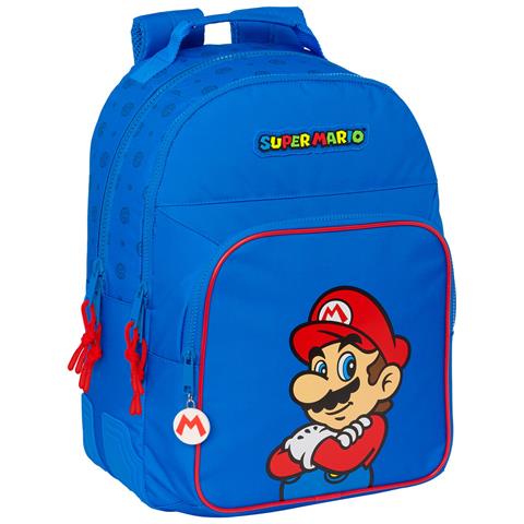 Zaino Scuola Play Azzurro Rosso 32 X 42 X 15 Cm - Foto 1