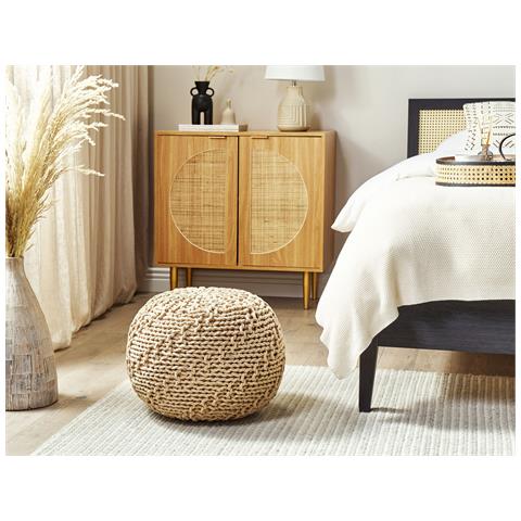 Pouf Priene Cotone Beige - Foto 1