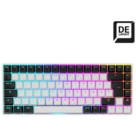 SKILLER SGK50 S3 tastiera Gaming USB QWERTY Tedesco Bianco - Foto 1