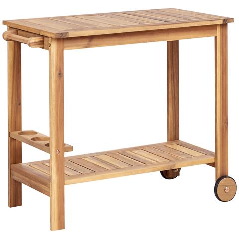 Tavolo Da Giardino Legno Massiccio Legno Chiaro Sassari Ii - Foto 2