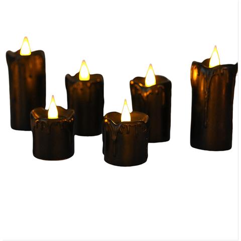 Candela Led Per La Casa, Eventi E Altro Ancora - Nero M - Foto 2
