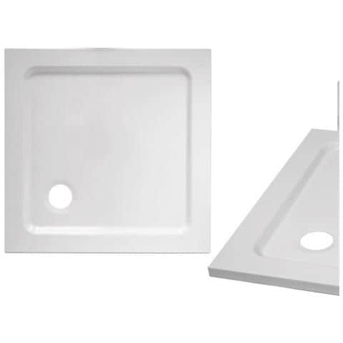 Piatto Doccia In Resina Quadrato 80x80 Bordo Basso Slim 3cm Ultra Resistente Design Moderno - Foto 4