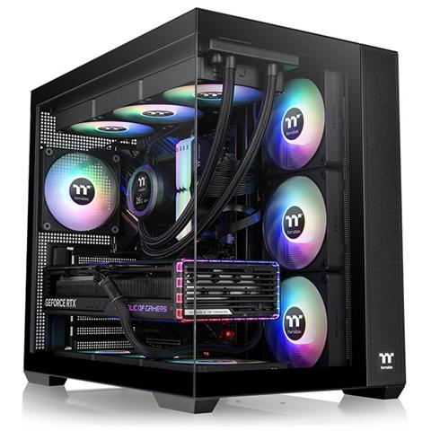 Case View 380 TG ARGB Midi Tower ATX, micro ATX, Mini-ITX Porte USB 3.1 Colore Nero (Finestrato) - Foto 2