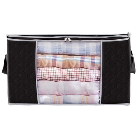 Scatole Portaoggetti Con Coperchio, Custodia Per Trapunta Per Armadio Black Xl - Foto 1