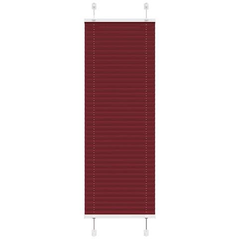 Tenda Plissettata Rosso Bordeaux 45x150 Cm Larghezza Tessuto - Foto 1