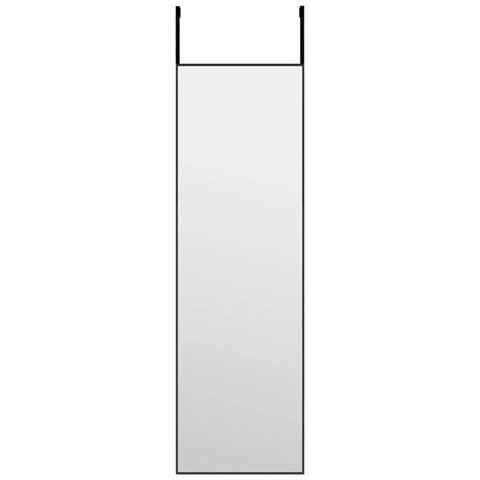 Specchio Da Porta Nero 30x100 Cm In Vetro E Alluminio - Foto 1