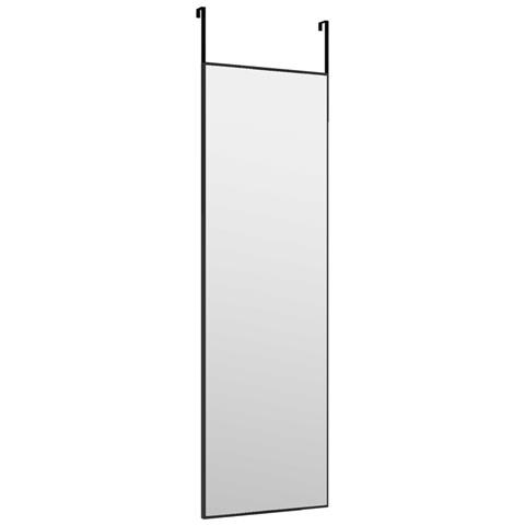 Specchio Da Porta Nero 30x100 Cm In Vetro E Alluminio - Foto 2