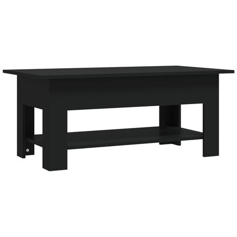 Tavolino Da Salotto Nero 102x55x42 Cm In Truciolato - Foto 1
