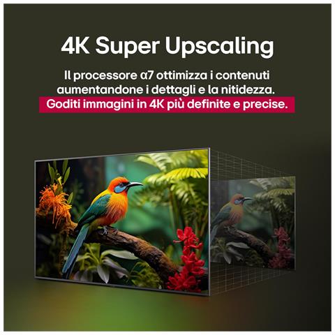 UHD AI 65UA73006LA TV Serie UA73 65'' 4K, a7 Gen8, HDR10, 20W, 3 HDMI con Game Optimizer, Smart TV WebOS 25 - Foto 2