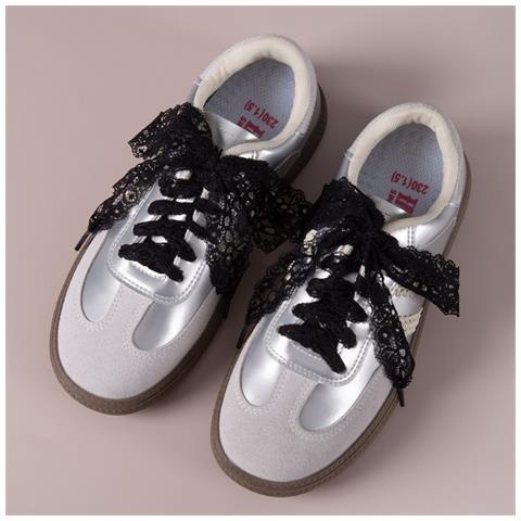 Lacci Per Scarpe In Pizzo Compatibili Con Scarpe Da Ginnastica, Scarpe Eleganti E Casual, 120cm, Confezione Da 2 Paia Black - Foto 2