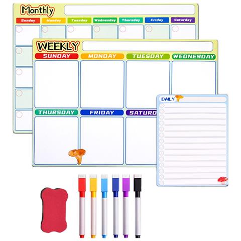 Lavagna Magnetica Da Frigorifero - Set Planner Settimanale Riutilizzabile - Foto 1
