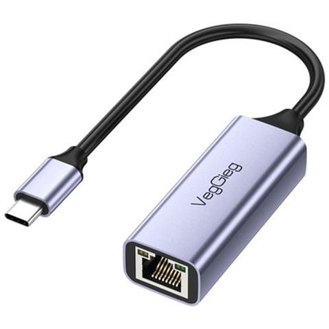 Adattatore Da Type-c A Gigabit Ethernet - Connettore Rj45 In Lega Di Alluminio - Foto 1