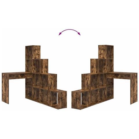 Scrivania ad angolo Rovere fumo 101,5 x 149,5 x 149,5 cm - Foto 9