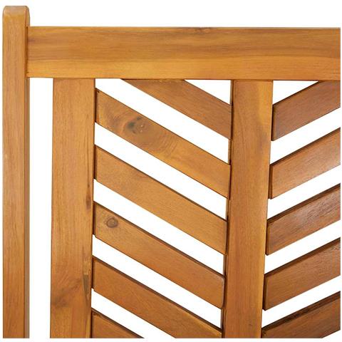 Set da Pranzo per Giardino 5 pcs Marrone 90 x 90 x 74 cm - Foto 9