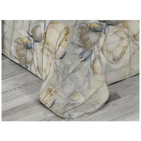 Trapunta Piumone Letto Invernale 300gr Microfibra Stampa Digitale Linea Flora 2 Piazze D9 - Foto 2