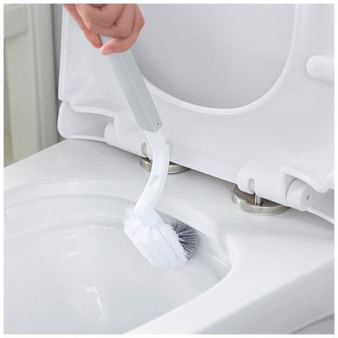 Set Scopino E Cestino Per Wc Bagno 2 In 1 Salvaspazio Portascopino E Pattumiera - Foto 5