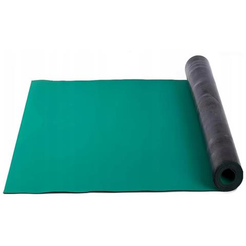 Mata Antistatica Esd Verde 0.6m X 10m Spessore 2mm - Protezione Elettrostatica | Gomma Naturale, Resistenza Chimica | Uso Industriale - Foto 2