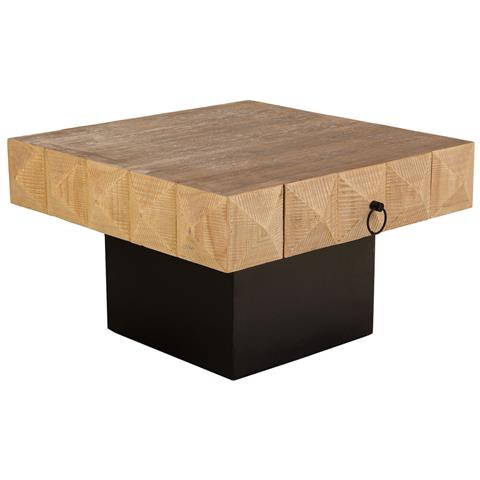 Tavolino In Legno Marrone 81,5x86x46h - Foto 1