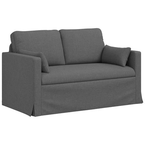 Divano Grigio scuro 139 x 78 x 80 cm Tessuto - Foto 1