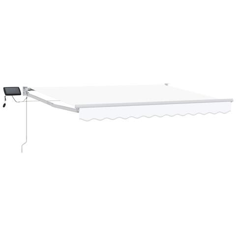 Tenda retrattile manuale con LED Bianco 3,5 x 2,5 m - Foto 1
