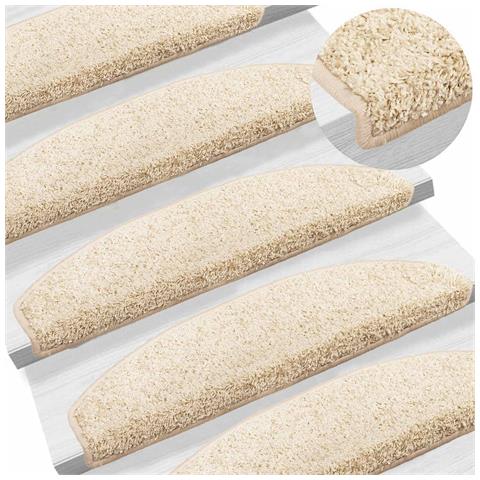 Tappetini per scale autoadesivi 15 pcs Marrone Chiaro - Foto 2