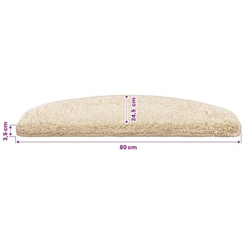 Tappetini per scale autoadesivi 15 pcs Marrone Chiaro - Foto 9
