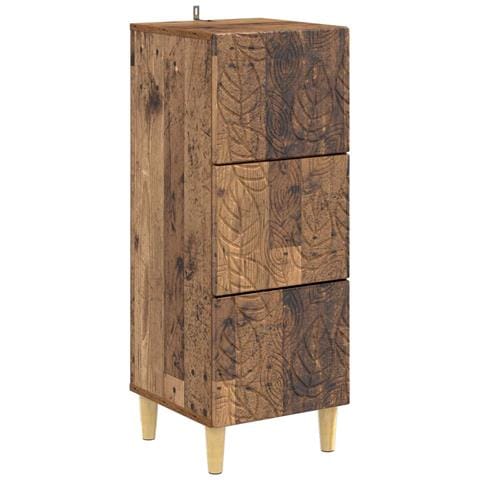 Mobile con Cassetti Legno antico 33 x 34,5 x 90 cm - Foto 1