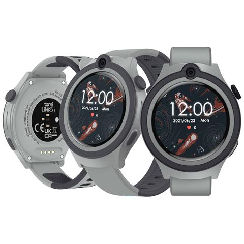 Smartwatch Per Bambini Linko2 / 1.32'' 360x360, 4g /lte, Gps Lbs, Frequenza Cardiaca, O2, Termometro Grigio - Foto 1