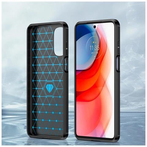 Custodia In Carbonio Flessibile Per Motorola Moto G Stylus 2022, Colore Nero. - Foto 2