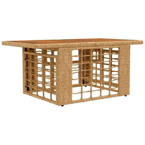Set Divano da Giardino 7 pz Naturale e Bianco Crema polyrattan - Foto 10