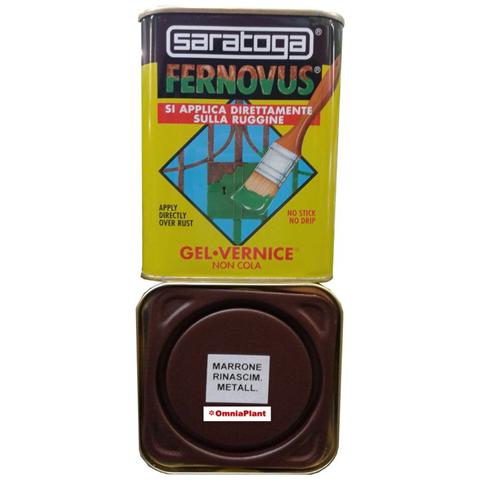 Vernice Gel Antiruggine Pronta All'Uso Senza Bisogno Di Trattamenti Preliminari, Latta Da 750 Ml Marrone Brunito Metallizz - Foto 3