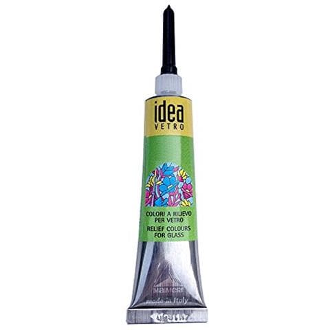 Idea Colore A Rilievo Per Vetro Tubetto Da 20ml. Bianco Platino - Foto 1