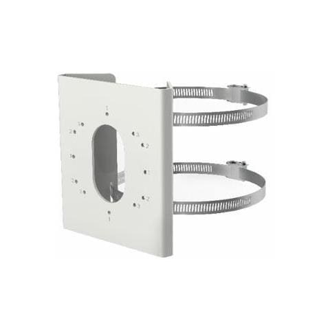 DS-1275ZJ-S-SUS Adattatore da Palo per Telecamere Dome - Bianco - Foto 1