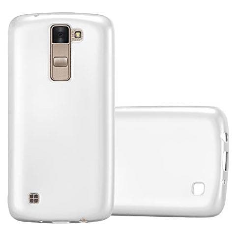Custodia Compatibile Con Lg K8 2016 In Argento Metallico - Coperchio Protettivo In Silicone Tpu Flessibile - Foto 1