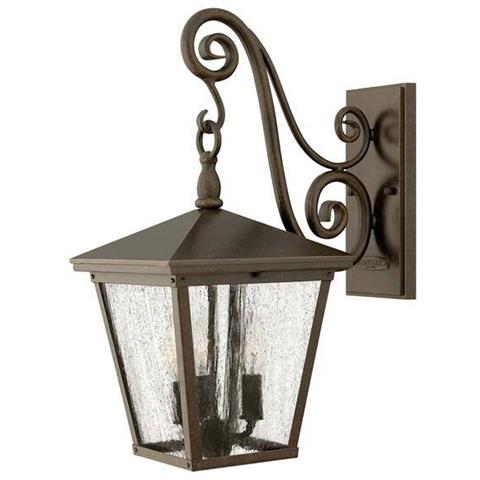 Lanterna 3 Luci Da Esterno A Parete Media Light Regency Bronze Ip44, E14 - Foto 1