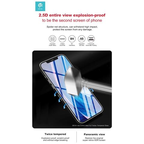 Pellicola Full In Vetro Temperato Per Iphone 12 Mini - Foto 1