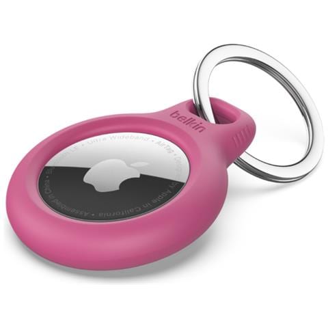 Secure Holder con Anello Portachiavi per AirTag Colore Rosa - Foto 1