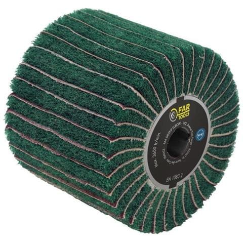 Spazzola In Fibra Sintetica E Lame Abrasive Ø120mm / L100mm - Foto 1