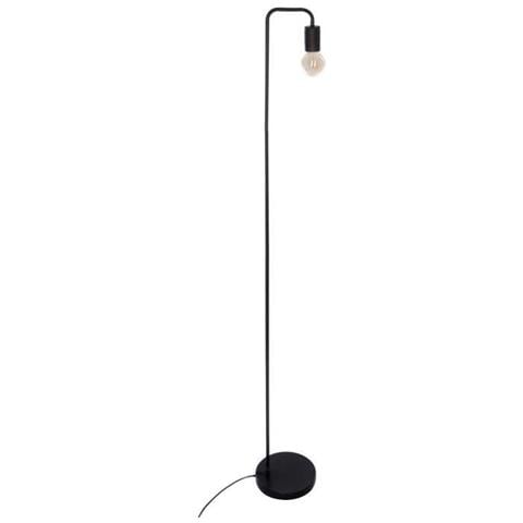 Lampada Da Terra Dritta Keli In Metallo - Nero - H 150 Cm - Foto 1