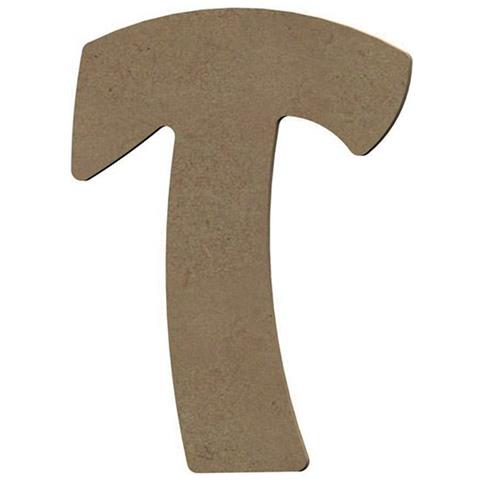 Lettera Maiuscola T In Legno Mdf Per La Decorazione - 15 Cm - Foto 1
