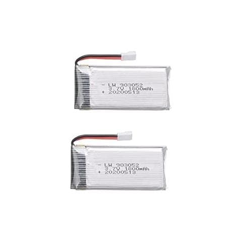 2 Pezzi Batteria Lipo Ricaricabile (3.7v, 1800mah Lipo) Per Rc Droni Quadricotteri Ky601s Syma X5 X5s X5c X5sc X5sh X5sw M18 H5p - Foto 1