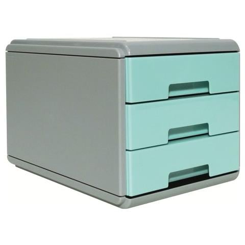 Cassettiera Documenti 19p3ppasbl Keepcolour 3 Cassetti Azzurro E - Foto 1