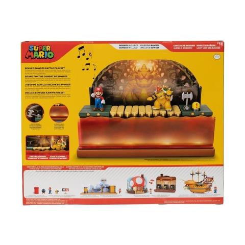 Nintendo Super Mario Battaglia di Bowser deluxe con personaggio Bowser da 8cm - Foto 2