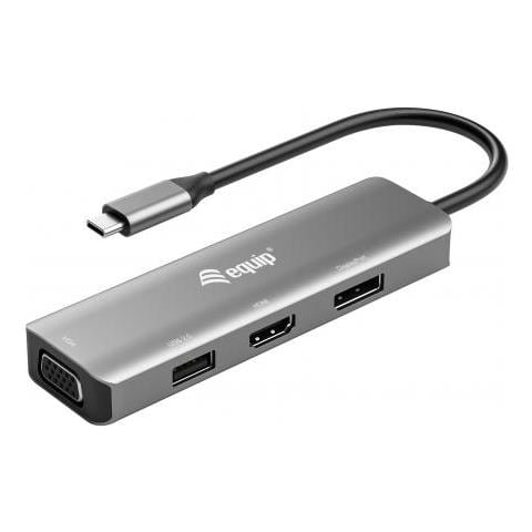 Adattatore Grafico Usb 3840 X 2160 Pixel Colore Nero Argento - Foto 1