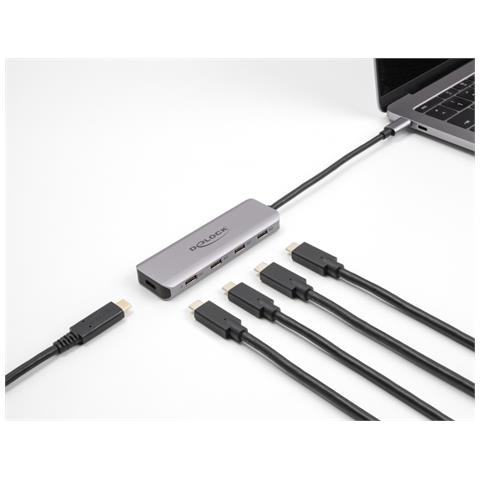 USB 5 Gbps Hub a 4 porte USB Type-C con connettore USB Type-C - Foto 2