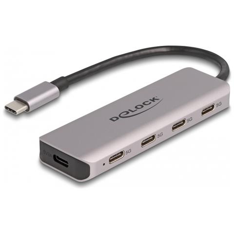 USB 5 Gbps Hub a 4 porte USB Type-C con connettore USB Type-C - Foto 1
